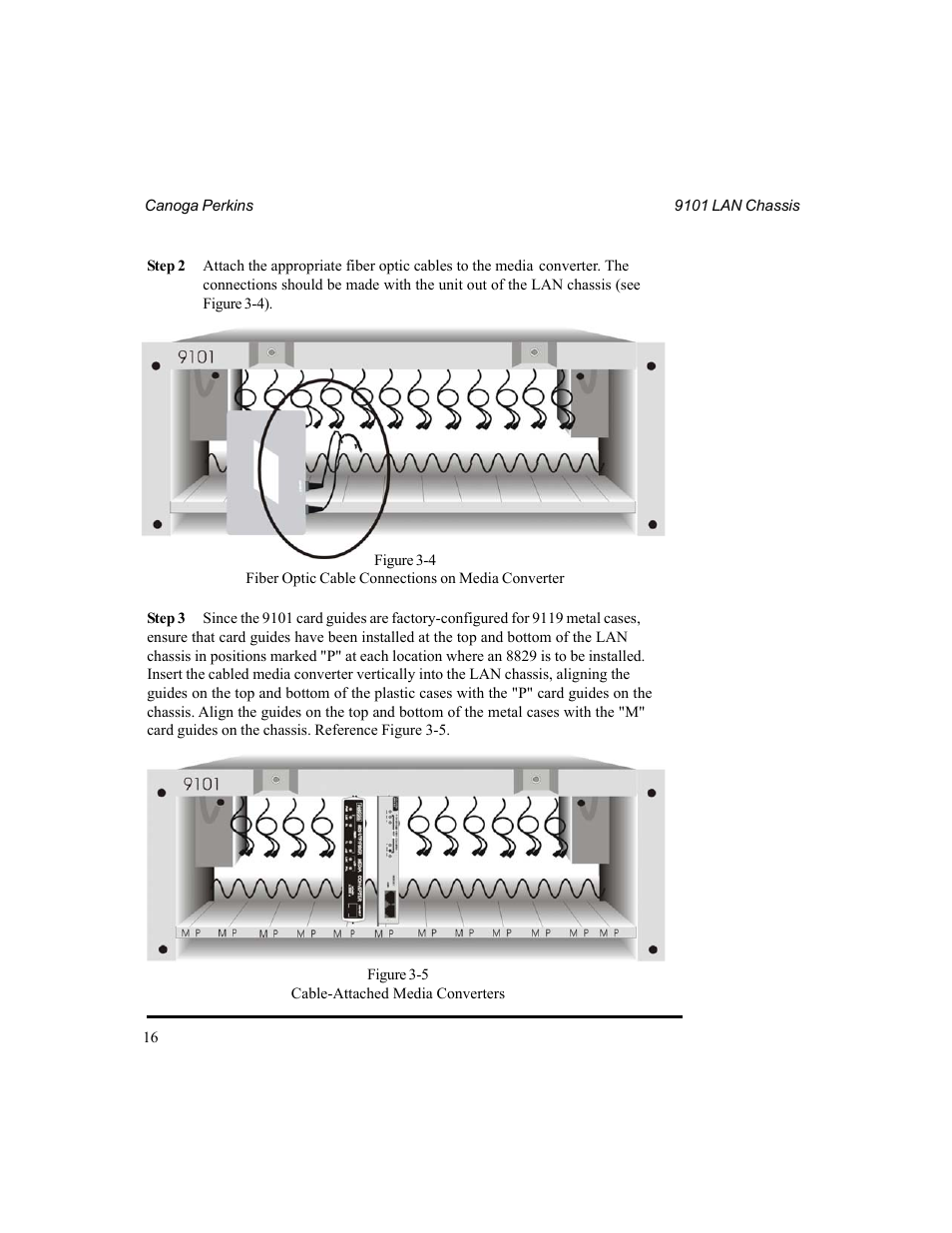 CANOGA PERKINS 9101 LAN Chassis User Manual | Page 16 / 31