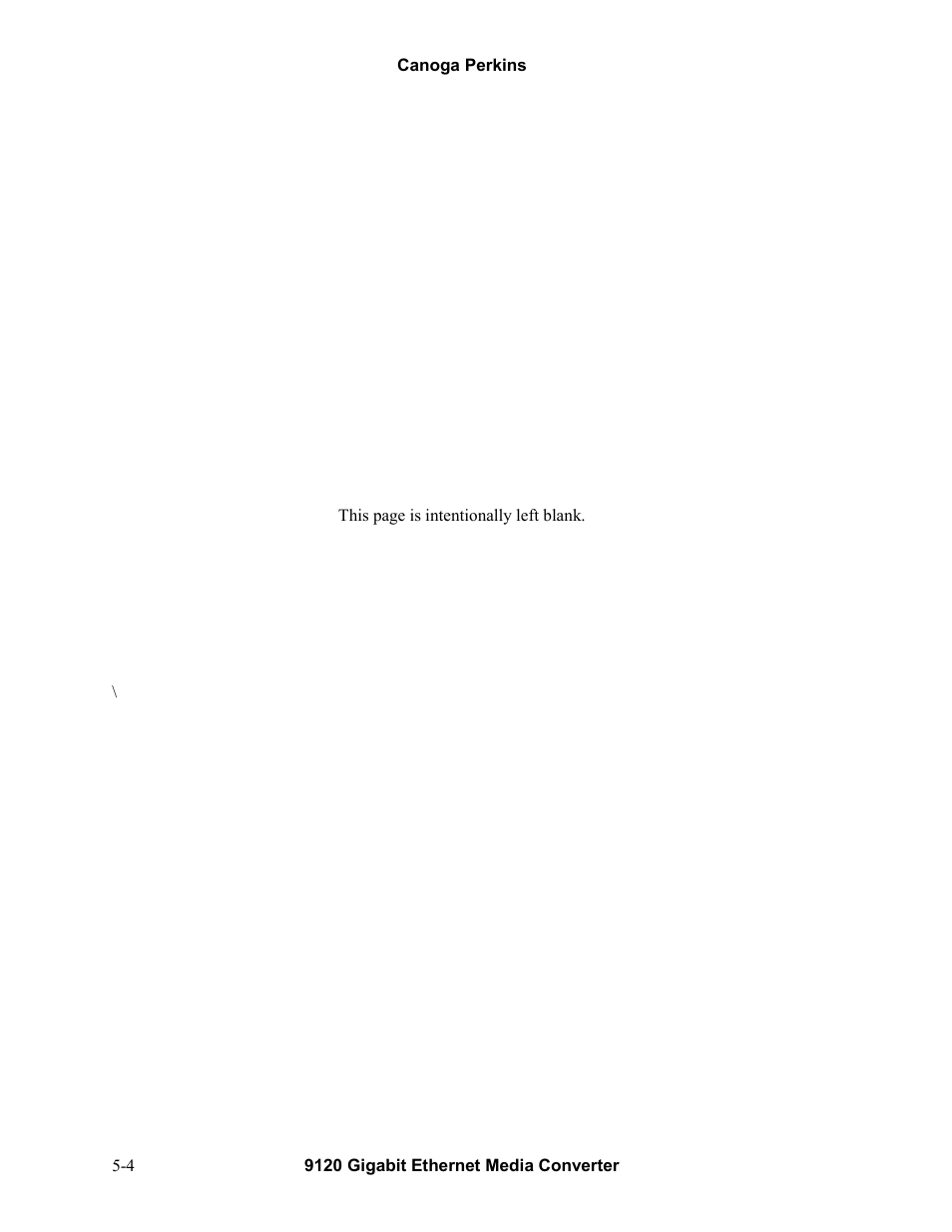 CANOGA PERKINS 9120 Gigabit Ethernet Media Converter User Manual | Page 28 / 33