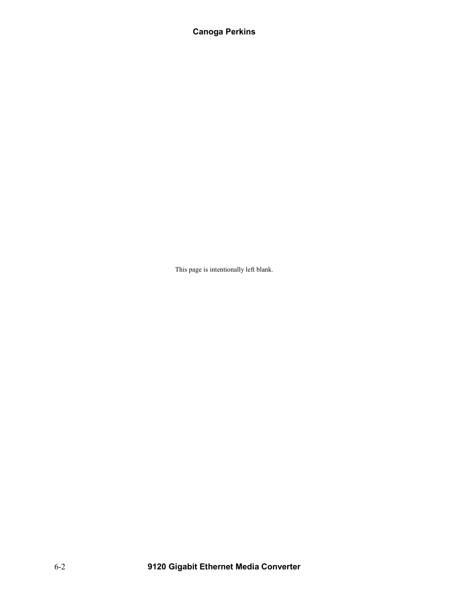 CANOGA PERKINS 9120 Gigabit Ethernet Media Converter User Manual | Page 30 / 33