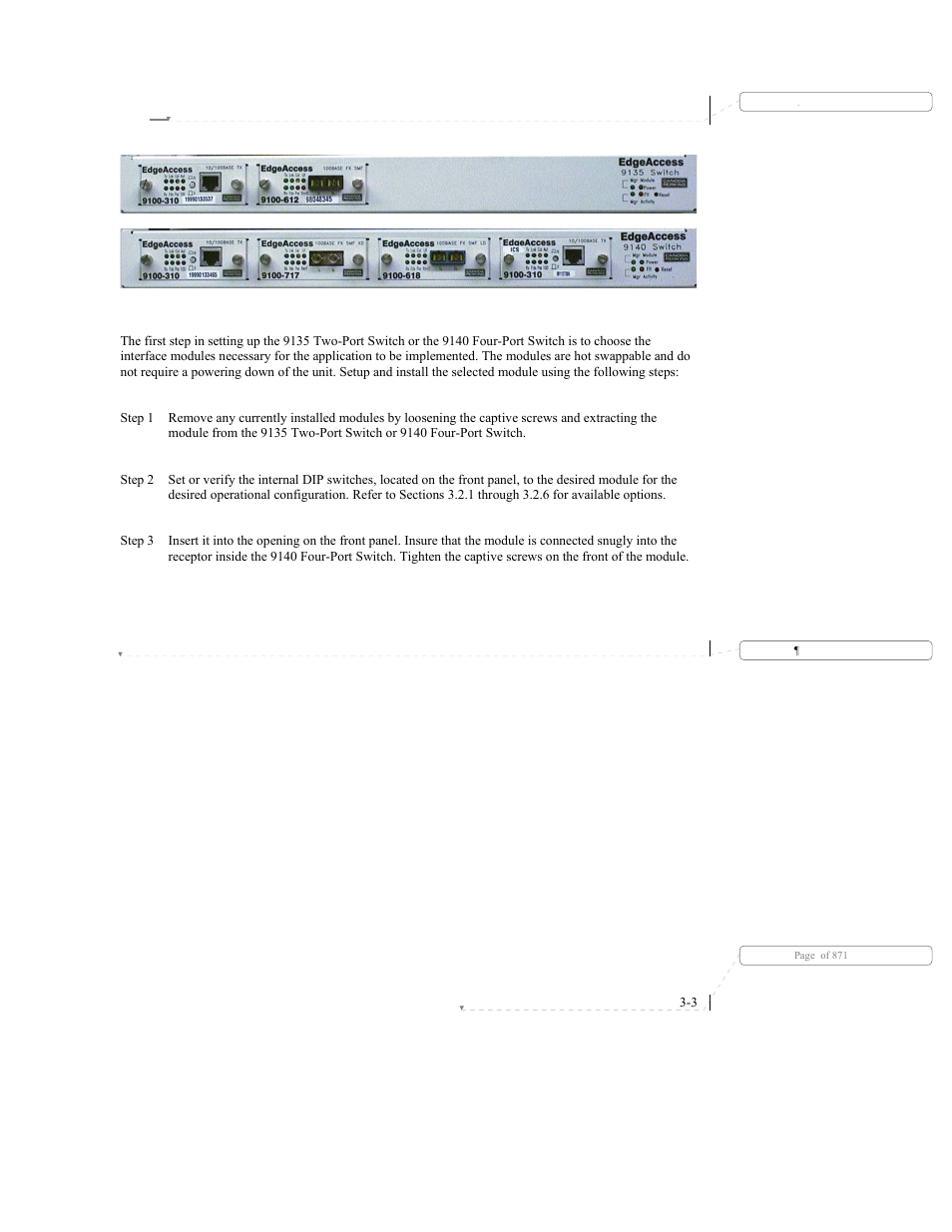 2 setup | CANOGA PERKINS 9140 Four-Port SNMP Managed Fast Ethernet Switch User Manual | Page 29 / 99