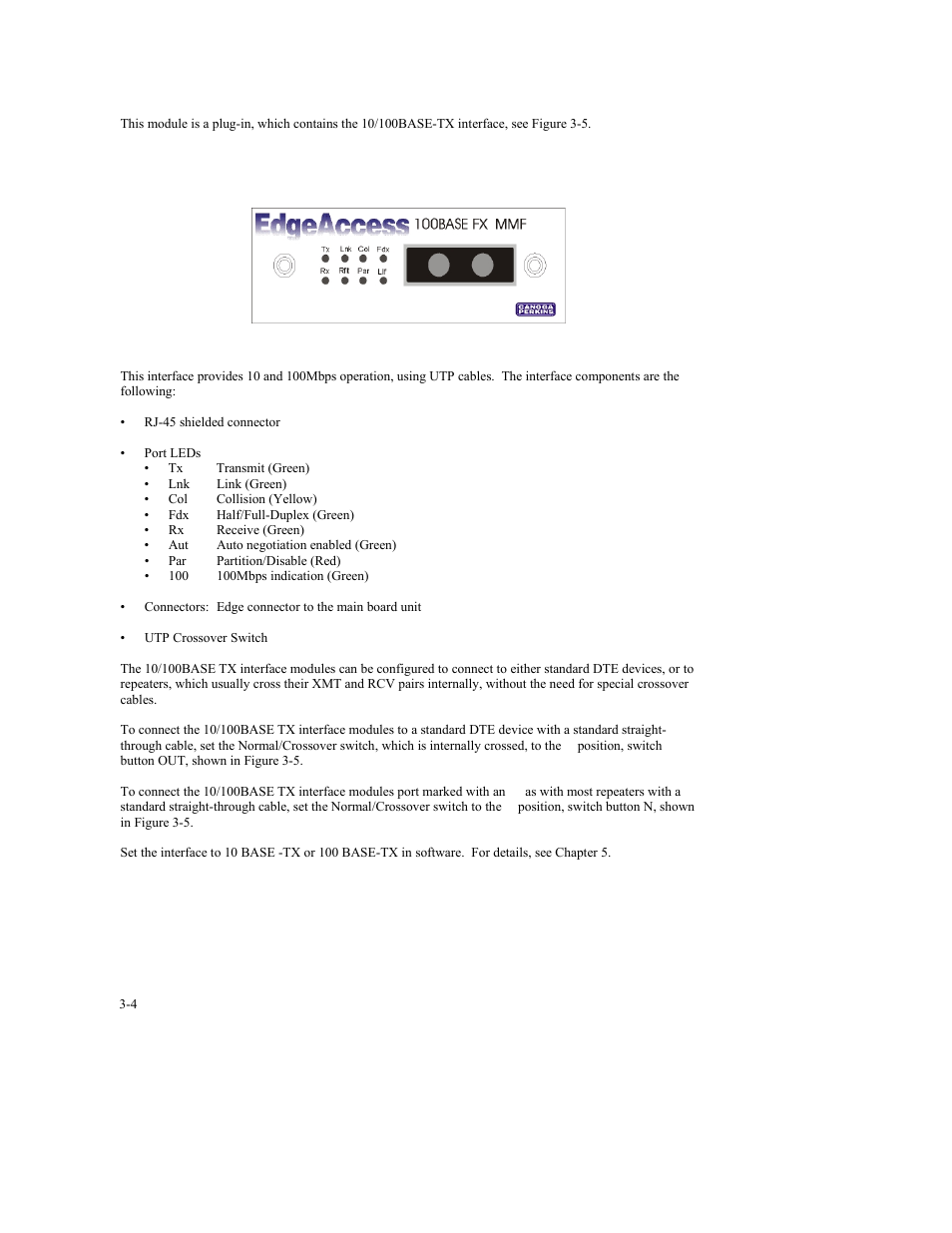 1 9100-300 10/100base-tx module | CANOGA PERKINS 9140 Four-Port SNMP Managed Fast Ethernet Switch User Manual | Page 30 / 99