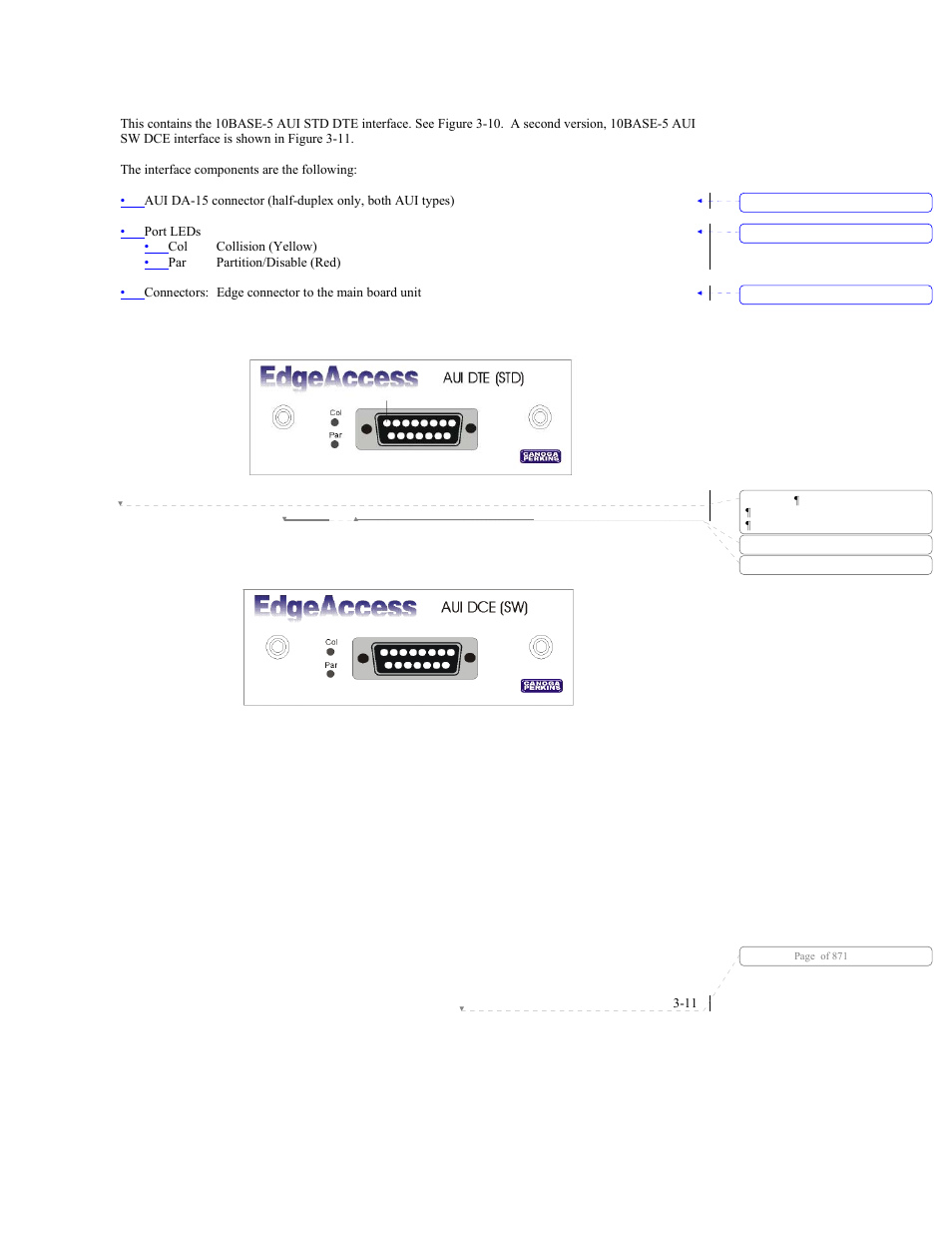 7 10base-5 aui module | CANOGA PERKINS 9140 Four-Port SNMP Managed Fast Ethernet Switch User Manual | Page 37 / 99