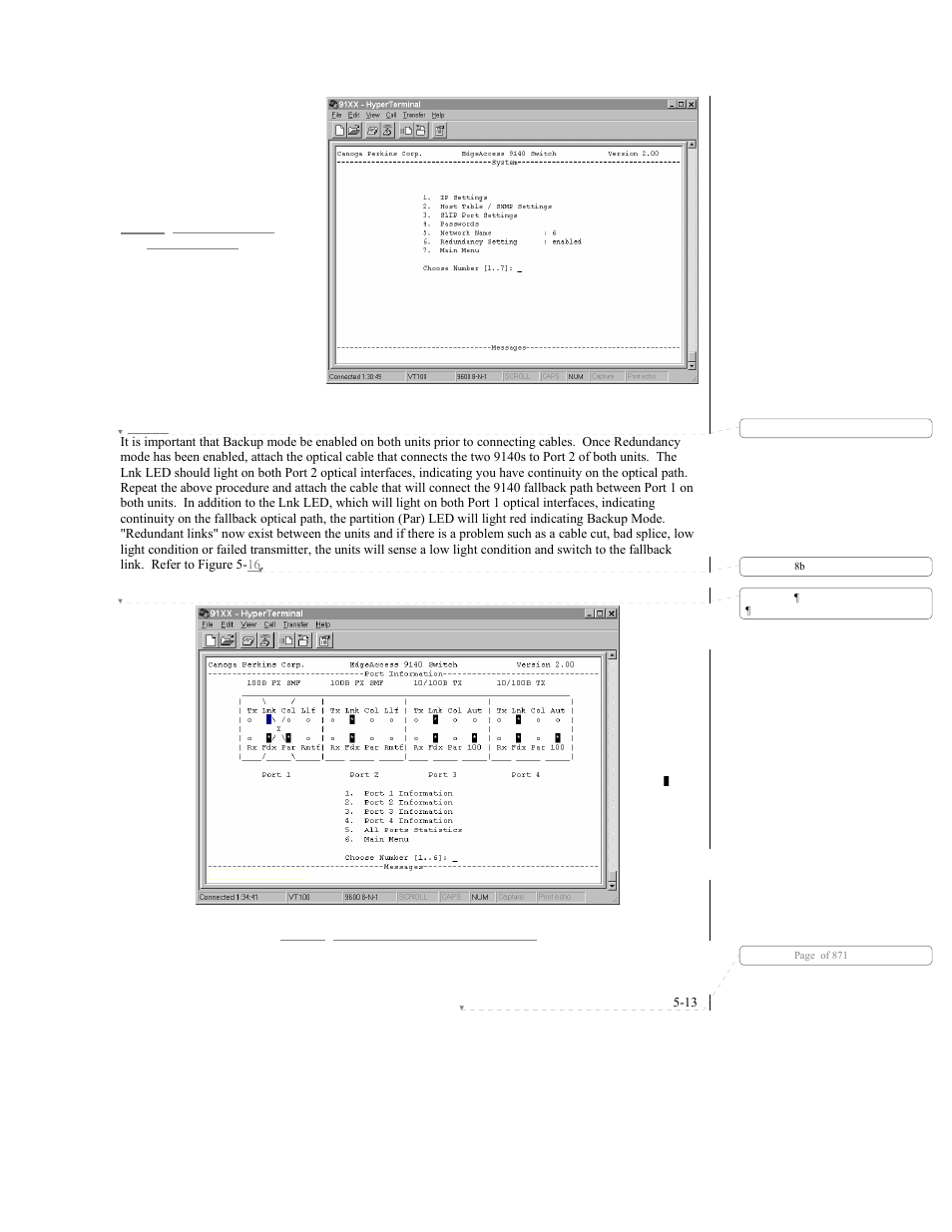 CANOGA PERKINS 9140 Four-Port SNMP Managed Fast Ethernet Switch User Manual | Page 59 / 99