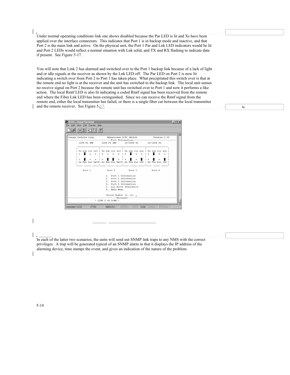 CANOGA PERKINS 9140 Four-Port SNMP Managed Fast Ethernet Switch User Manual | Page 60 / 99