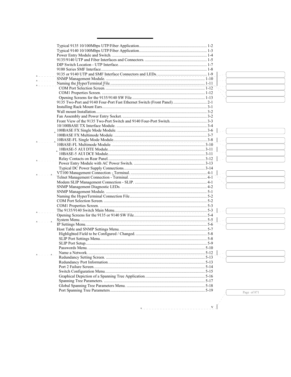 List of figures | CANOGA PERKINS 9140 Four-Port SNMP Managed Fast Ethernet Switch User Manual | Page 7 / 99