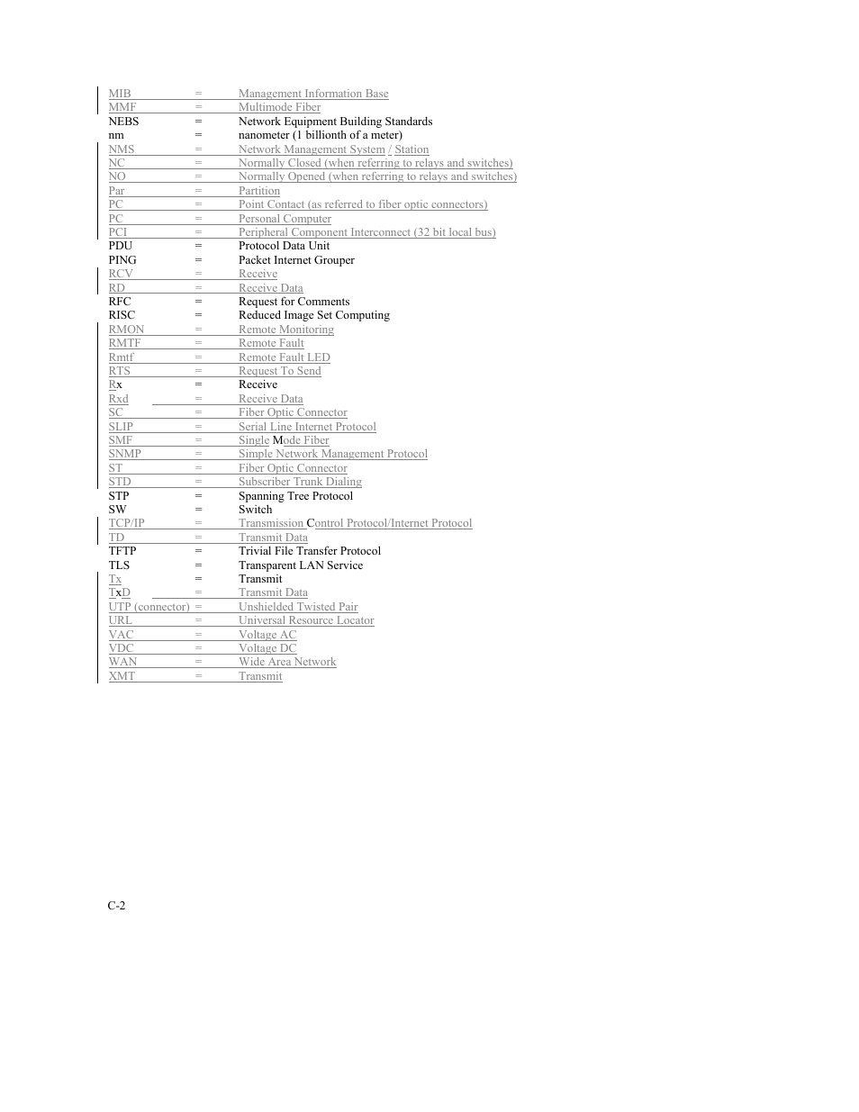CANOGA PERKINS 9140 Four-Port SNMP Managed Fast Ethernet Switch User Manual | Page 96 / 99