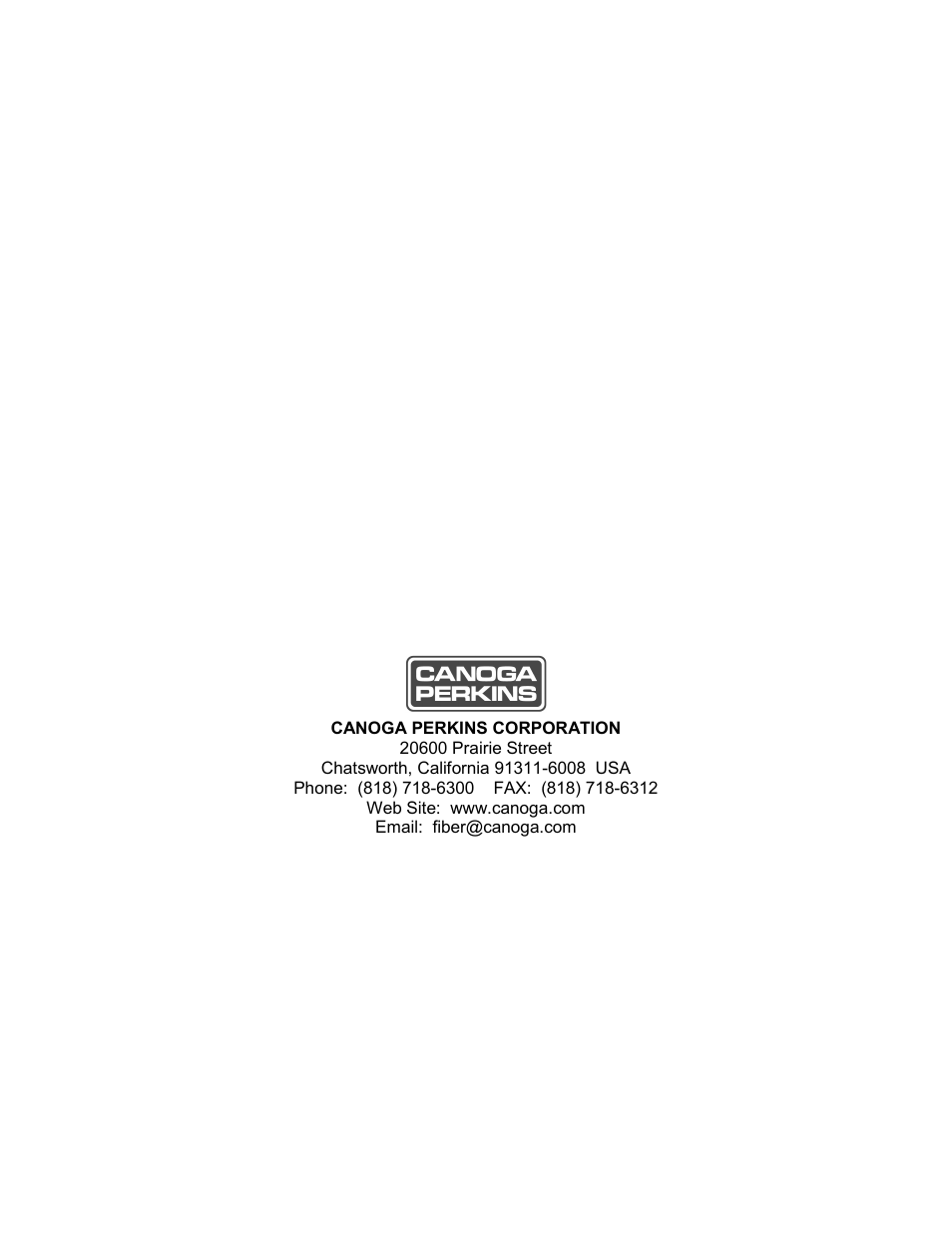 CANOGA PERKINS 1202 Chassis Interconnect Module User Manual | Page 18 / 18