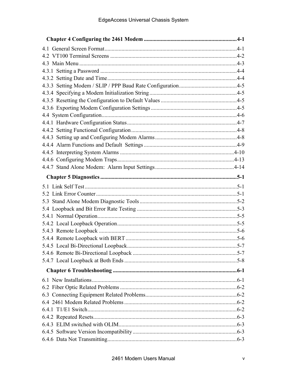 CANOGA PERKINS 2461 E1 Modem User Manual | Page 5 / 74