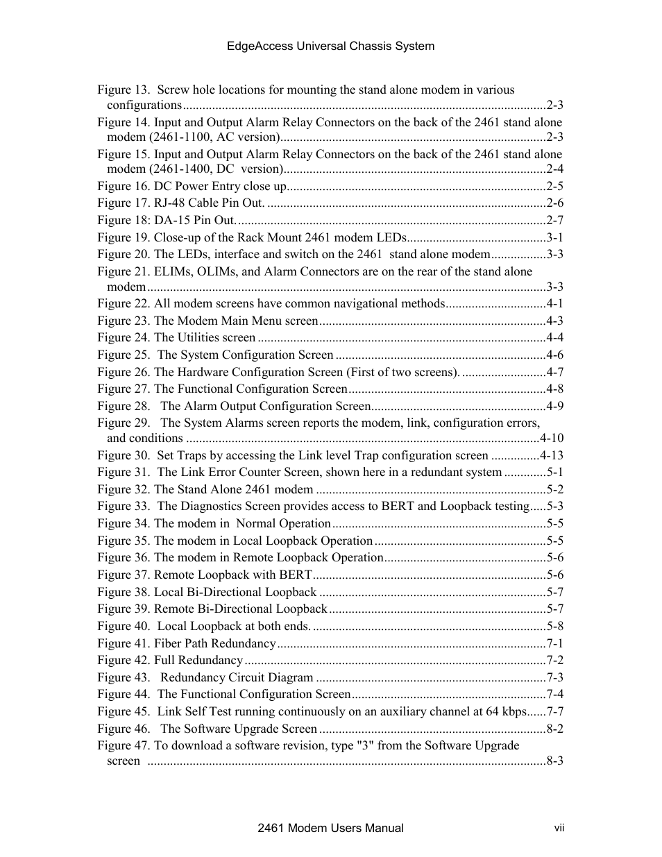 CANOGA PERKINS 2461 E1 Modem User Manual | Page 7 / 74