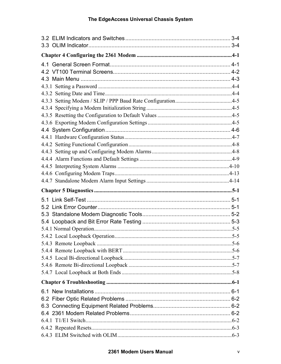 CANOGA PERKINS 2361 T1 Modem User Manual | Page 5 / 76