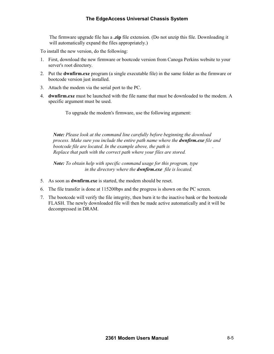 CANOGA PERKINS 2361 T1 Modem User Manual | Page 69 / 76