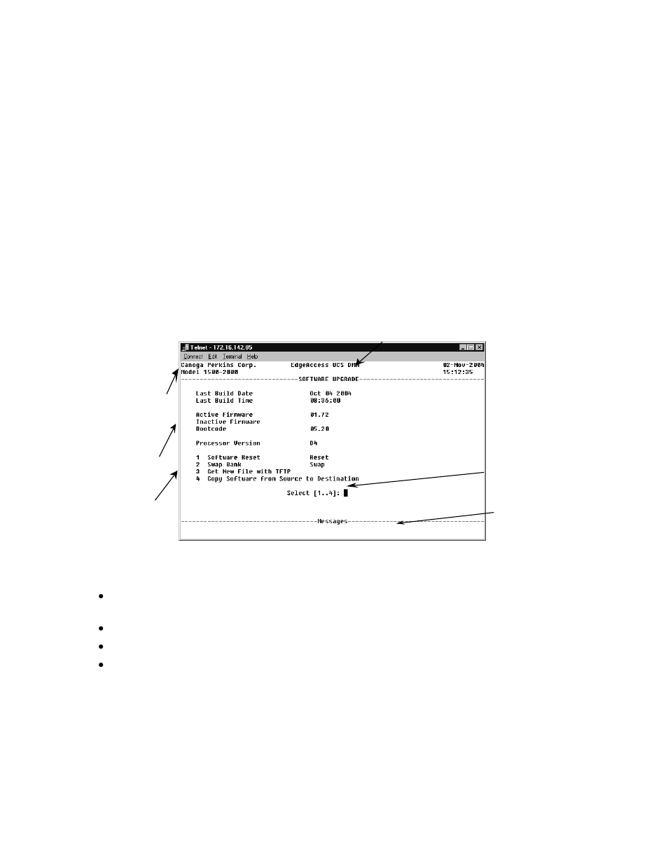 Management user interface, General screen format, Management user interface -2 | General screen format -2, Figure 4. general screen format -2 | CANOGA PERKINS 1500 Domain Management Module User Manual | Page 14 / 57