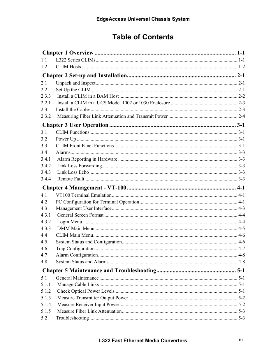 CANOGA PERKINS L322 Fast Ethernet Media Converter User Manual | Page 5 / 38