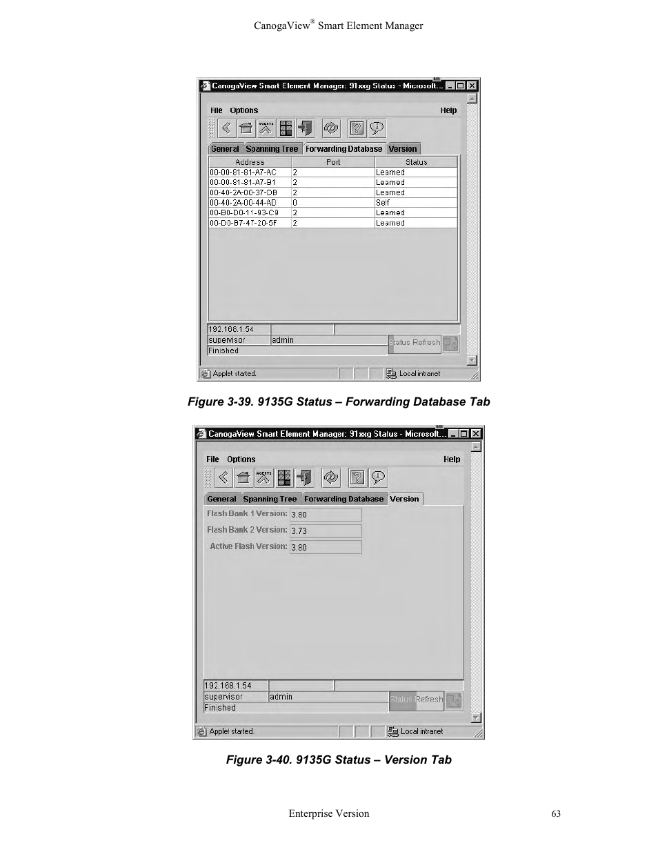 CANOGA PERKINS CanogaView Smart Element Manager User Manual | Page 69 / 83