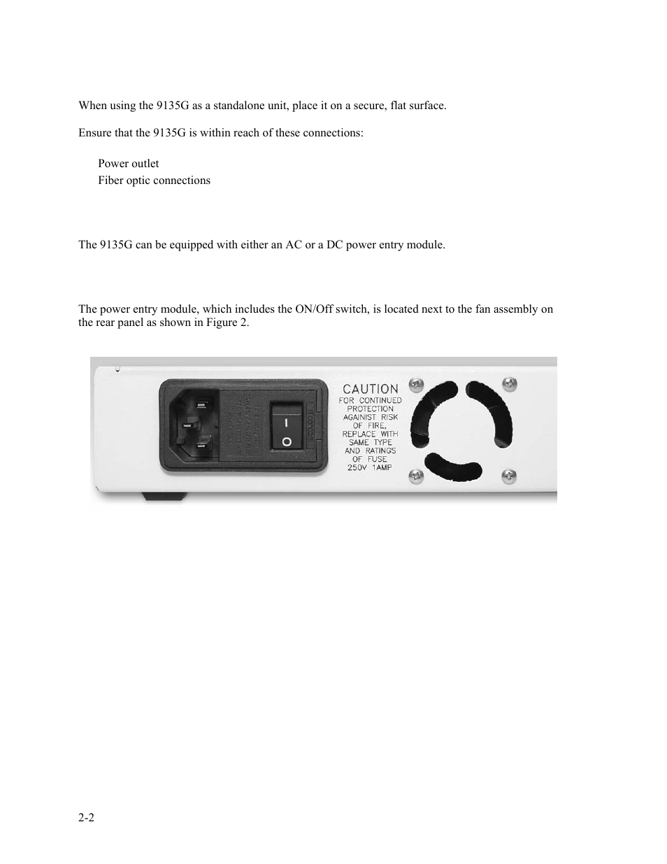 2 standalone, 3 power-up, 1 ac power entry and switch | CANOGA PERKINS 9135G SNMP Managed Gigabit Ethernet Switch User Manual | Page 10 / 66