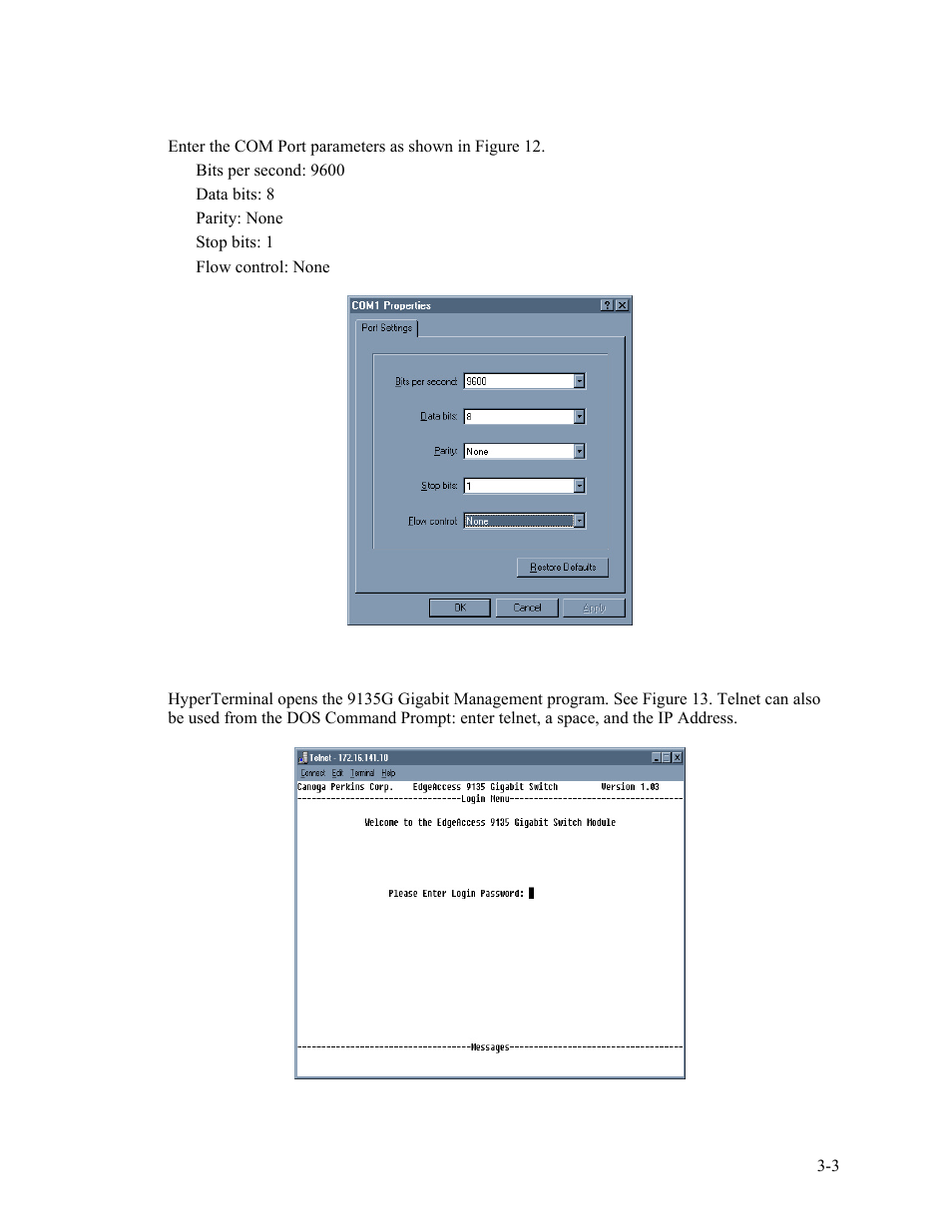 CANOGA PERKINS 9135G SNMP Managed Gigabit Ethernet Switch User Manual | Page 19 / 66