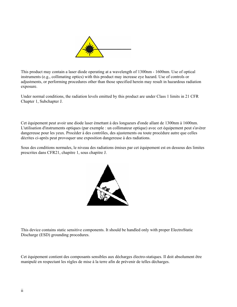 Caution, Attencion, Notice | CANOGA PERKINS 9135G SNMP Managed Gigabit Ethernet Switch User Manual | Page 2 / 66