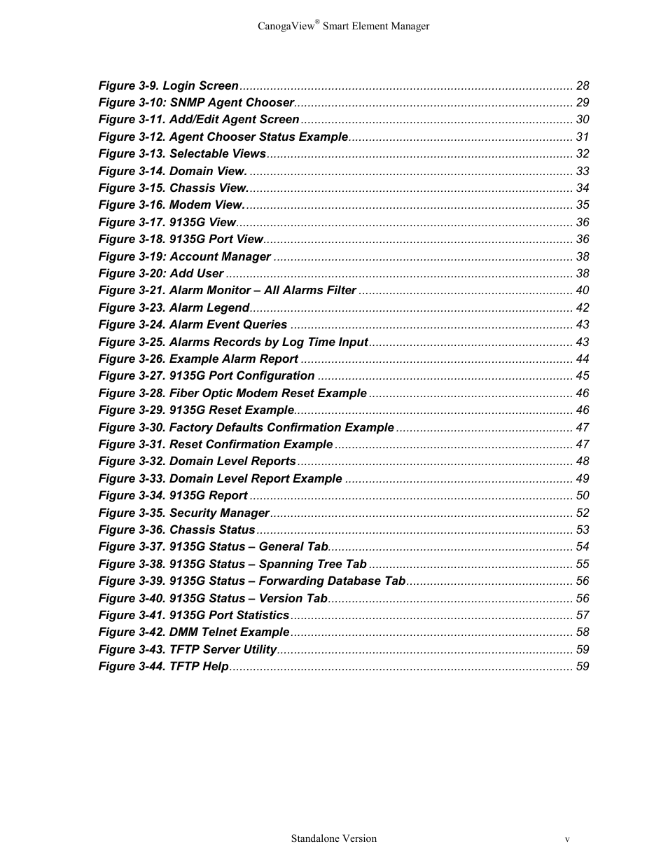 CANOGA PERKINS CanogaView Smart Element Manager User Manual | Page 5 / 77