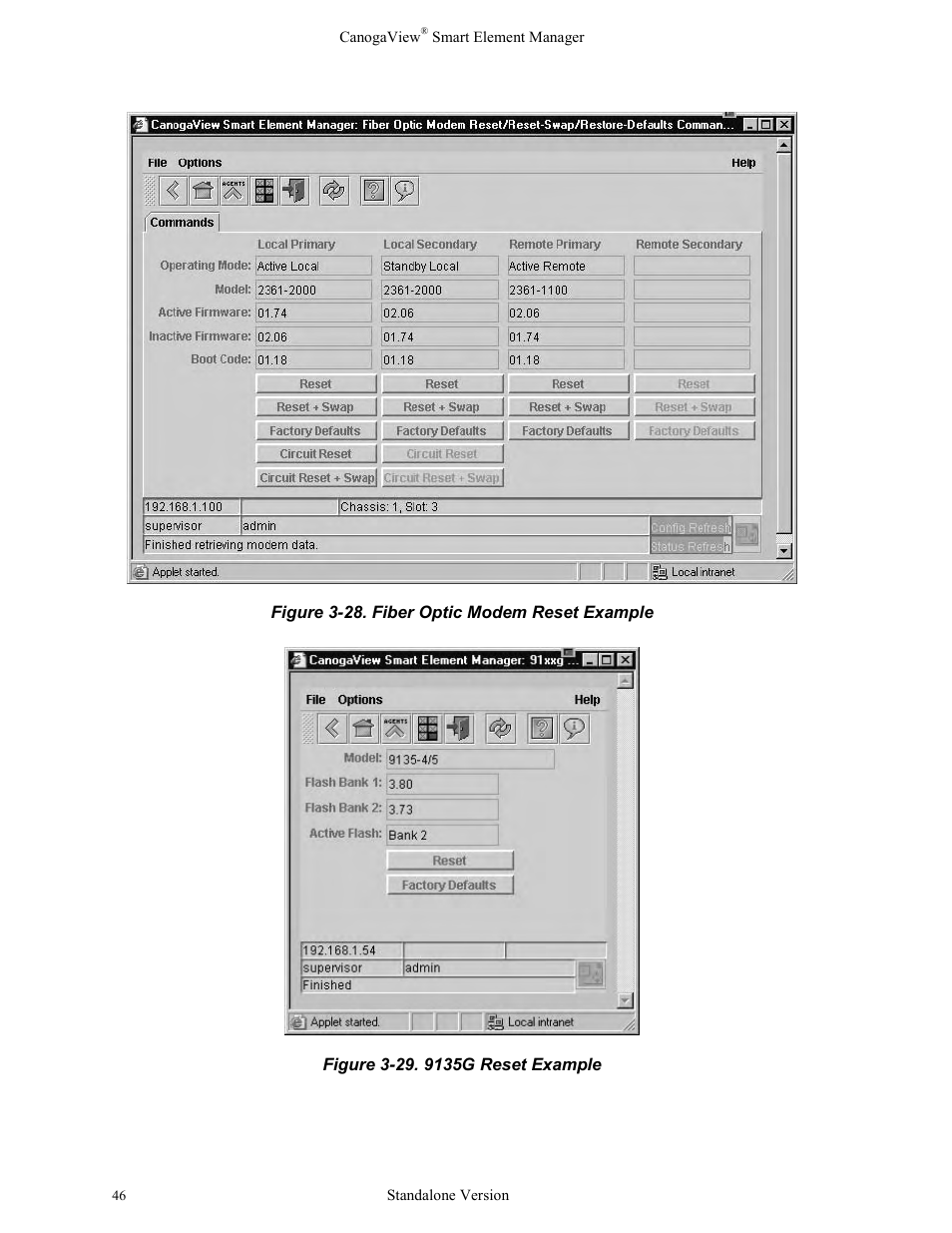 CANOGA PERKINS CanogaView Smart Element Manager User Manual | Page 52 / 77