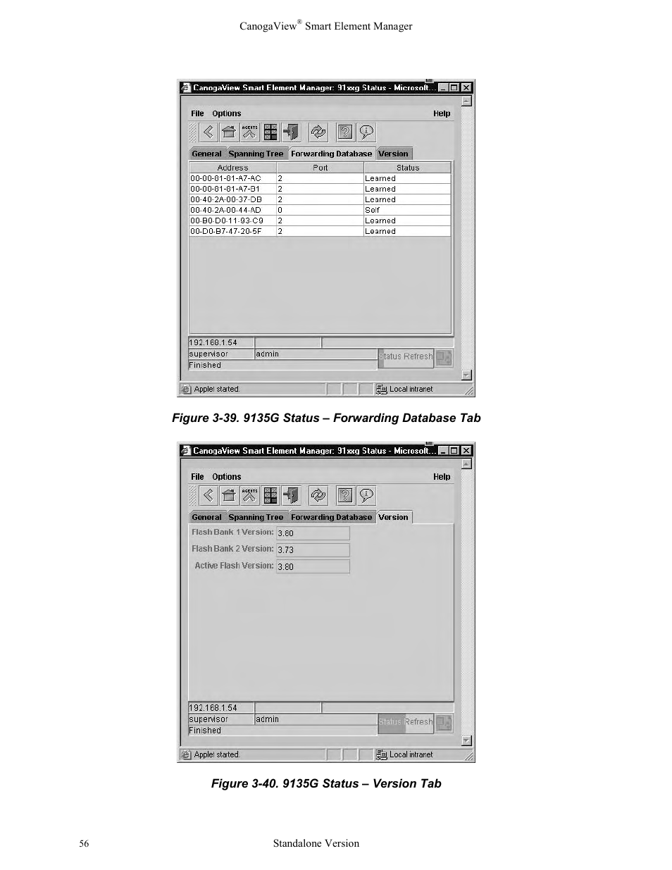 CANOGA PERKINS CanogaView Smart Element Manager User Manual | Page 62 / 77
