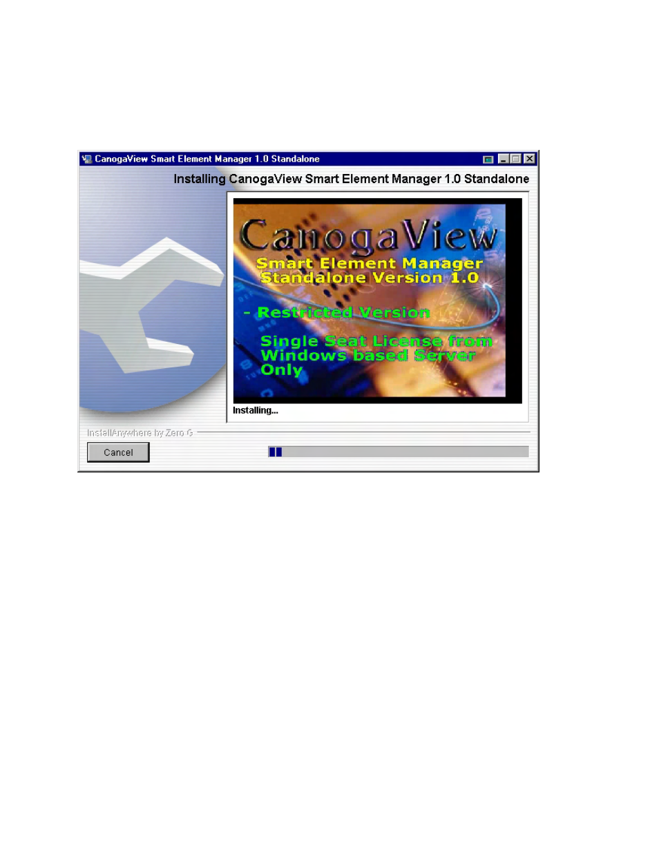 12 installation billboards, Installation billboards, Figure 2-13: billboard example | CANOGA PERKINS CanogaView Smart Element Manager User Manual | Page 24 / 80