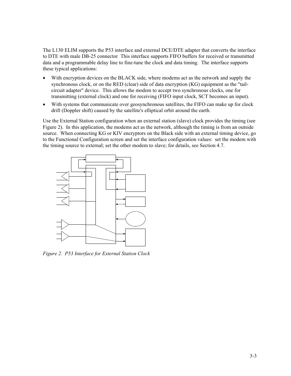 2 p53 interface for the l130, P53 interface for the l130 -3, Edgeaccess® universal chassis system | CANOGA PERKINS 2340 High-Speed Universal Fiber Optic Modem User Manual | Page 21 / 60