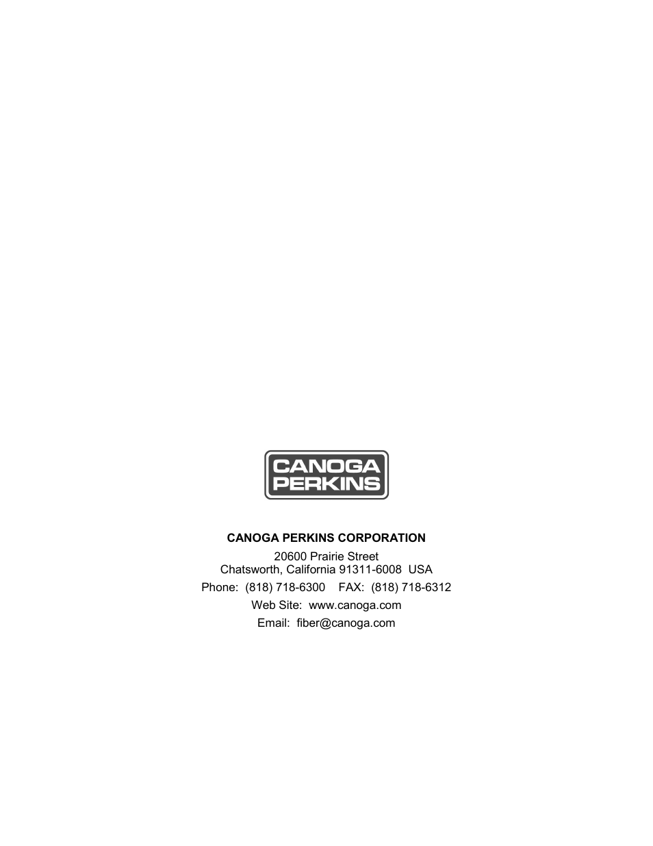 CANOGA PERKINS 2370 High-Speed Universal Fiber Optic Modem User Manual | Page 56 / 56