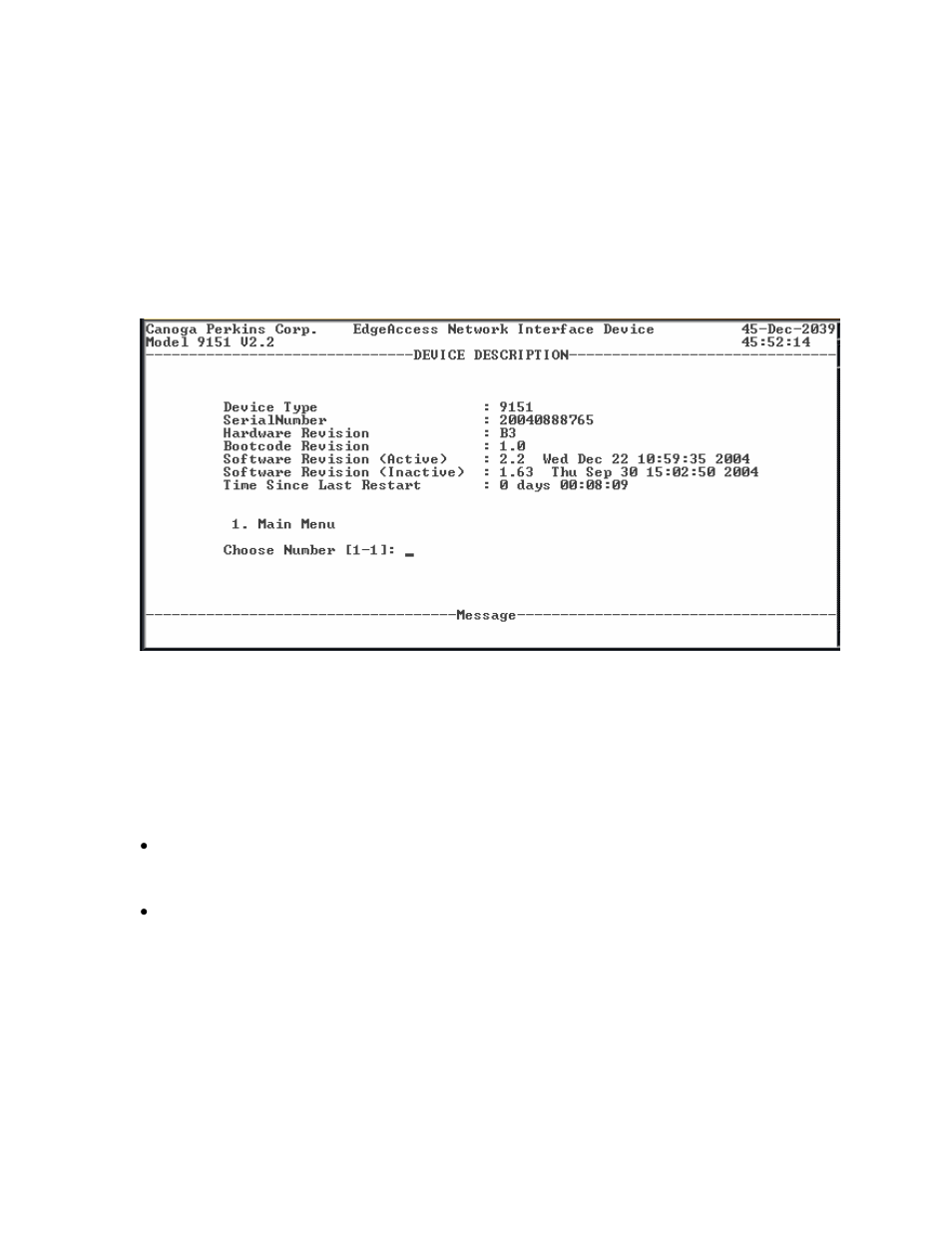 View device information, Manage the date and time | CANOGA PERKINS 9161 Network Interface Device User Manual | Page 25 / 54