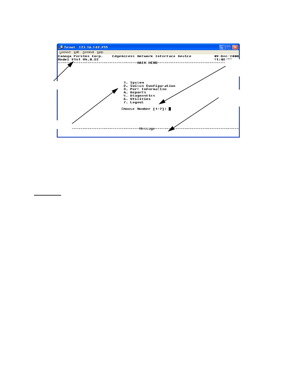 2 user interface organization | CANOGA PERKINS 9161 Network Interface Device User Manual | Page 22 / 58