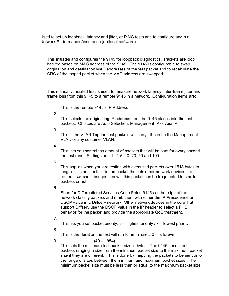 Diagnostics | CANOGA PERKINS 9145 Network Interface Device User Manual | Page 28 / 108