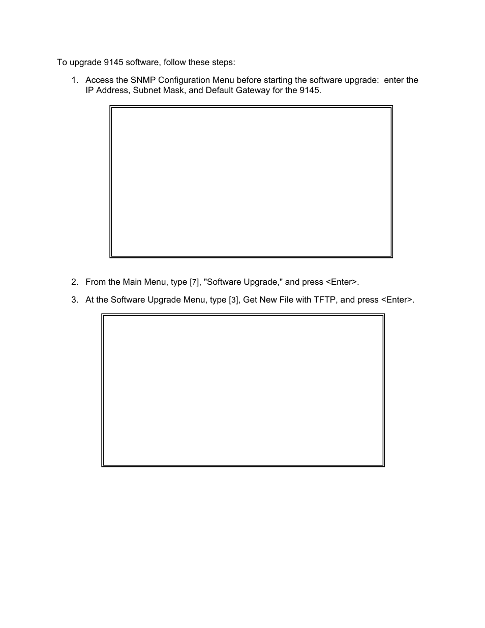 Get new file with tftp, and press <enter | CANOGA PERKINS 9145 Network Interface Device User Manual | Page 48 / 108