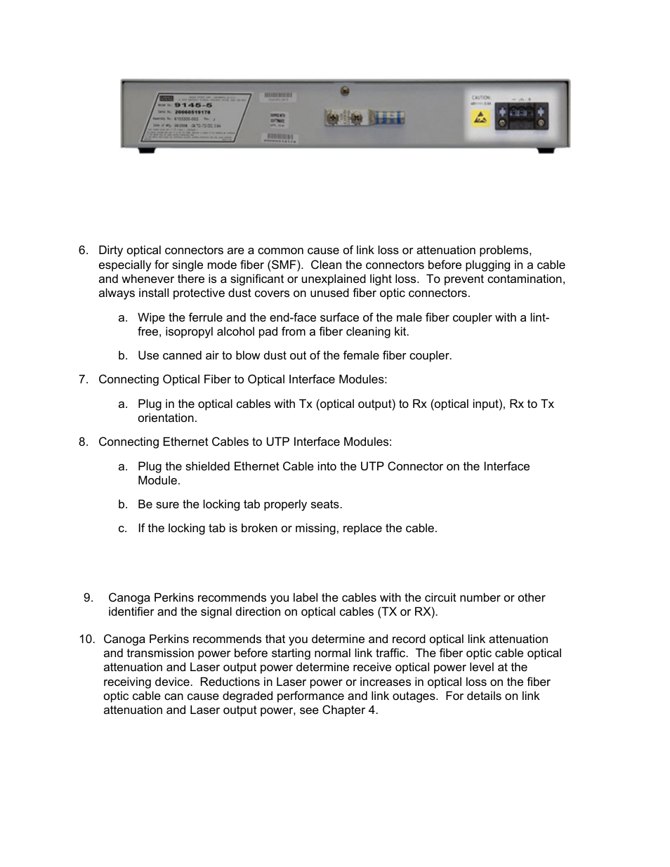 CANOGA PERKINS 9145 Network Interface Device User Manual | Page 15 / 102