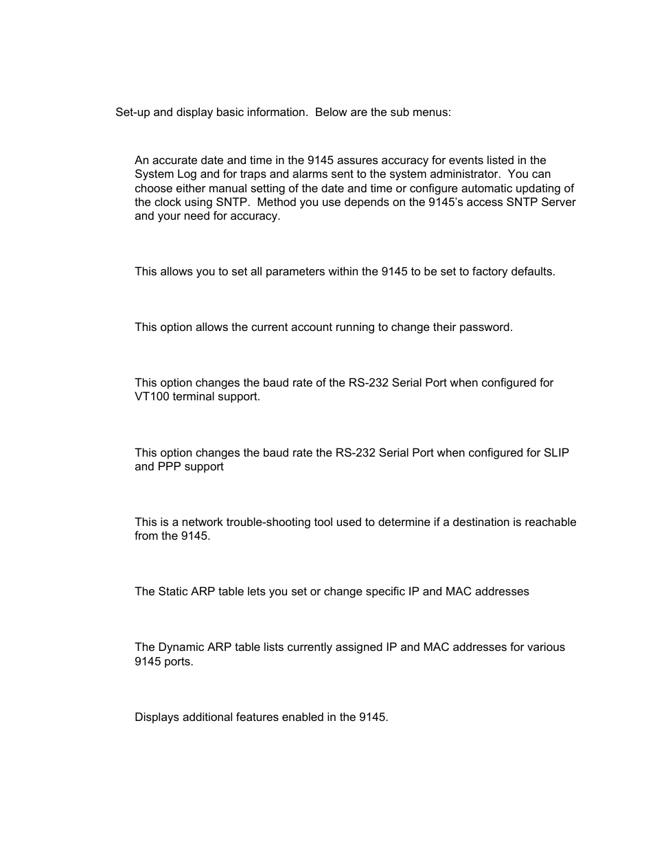 Utilities | CANOGA PERKINS 9145 Network Interface Device User Manual | Page 29 / 102