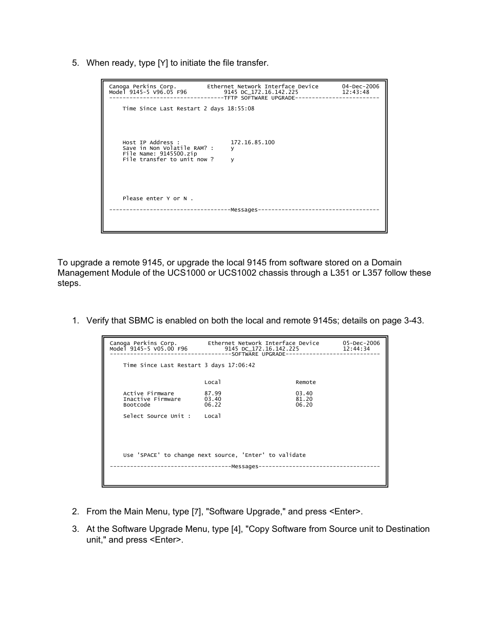 CANOGA PERKINS 9145 Network Interface Device User Manual | Page 47 / 102