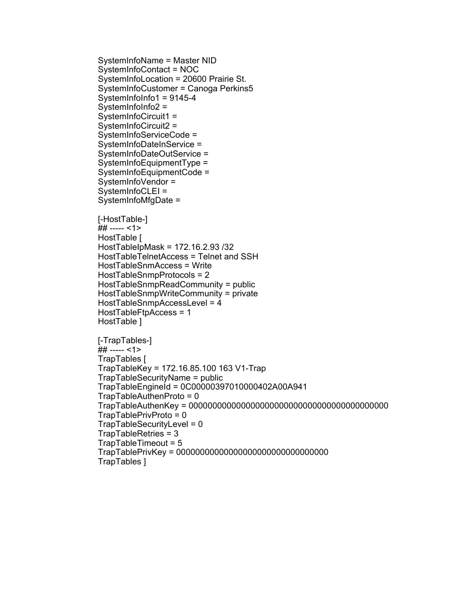 CANOGA PERKINS 9145 Network Interface Device User Manual | Page 97 / 102