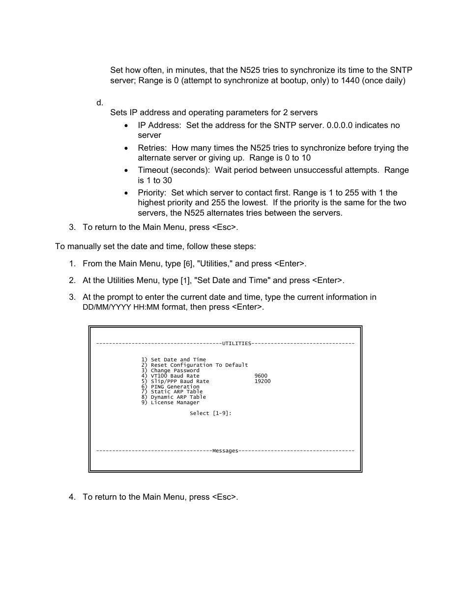 CANOGA PERKINS N525 Ethernet Termination Service Unit User Manual | Page 40 / 104