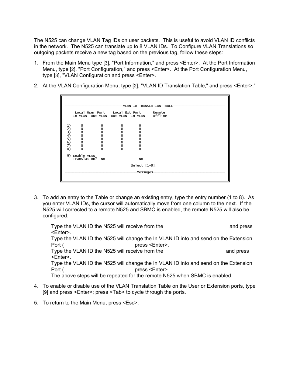CANOGA PERKINS N525 Ethernet Termination Service Unit User Manual | Page 67 / 104