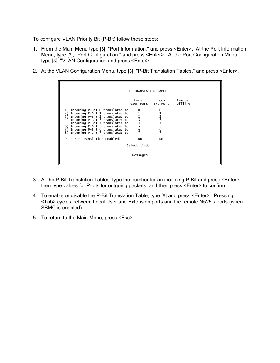 CANOGA PERKINS N525 Ethernet Termination Service Unit User Manual | Page 68 / 104