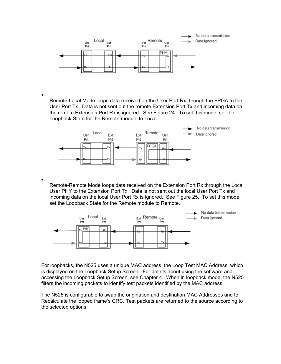 CANOGA PERKINS N525 Ethernet Termination Service Unit User Manual | Page 85 / 104