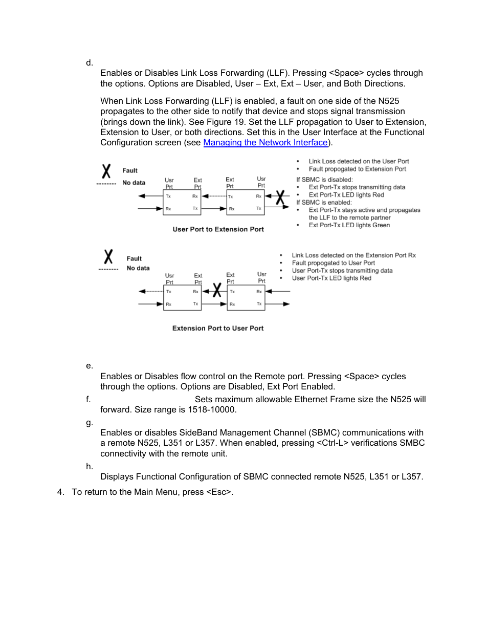 CANOGA PERKINS N525 Ethernet Termination Service Unit User Manual | Page 64 / 109