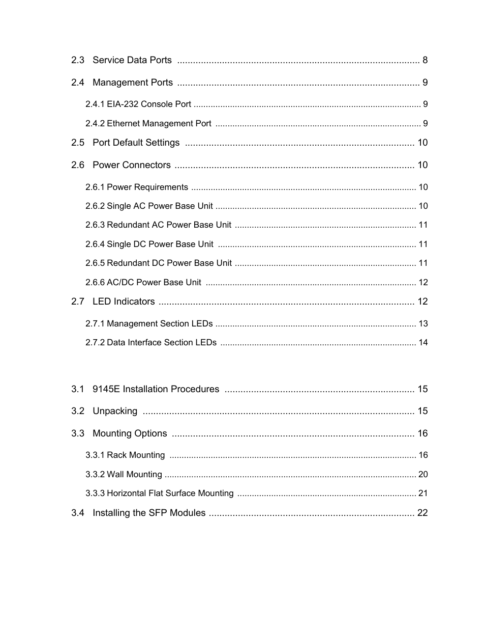 3 installation | CANOGA PERKINS 9145E Network Interface Device User Manual | Page 10 / 54