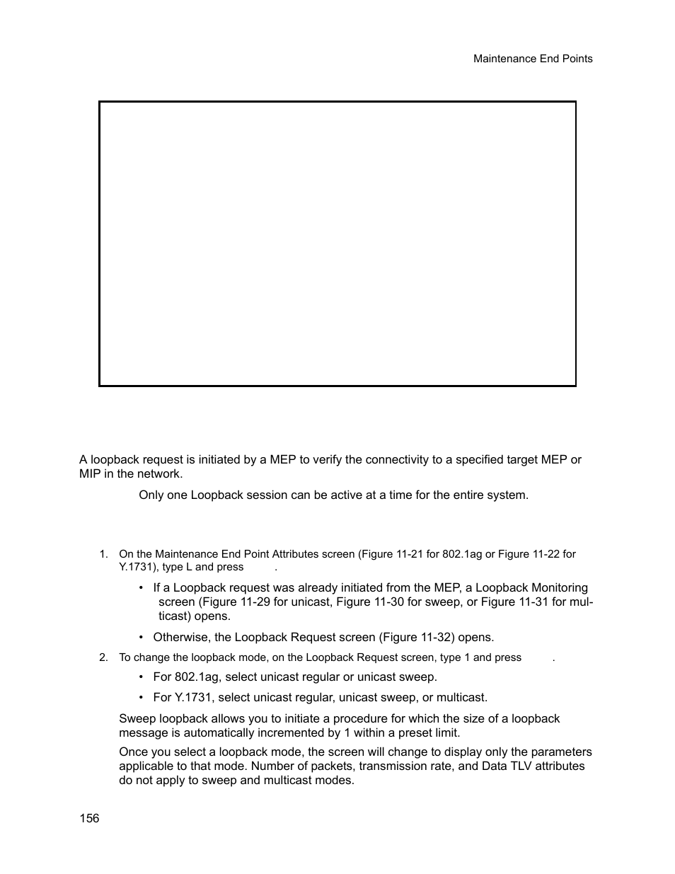 7 loopback procedures, 1 initiating a loopback request, Loopback procedures | Initiating a loopback request, Figure 11-28) | CANOGA PERKINS 9145E NID Software Version 3.1 User Manual | Page 171 / 189