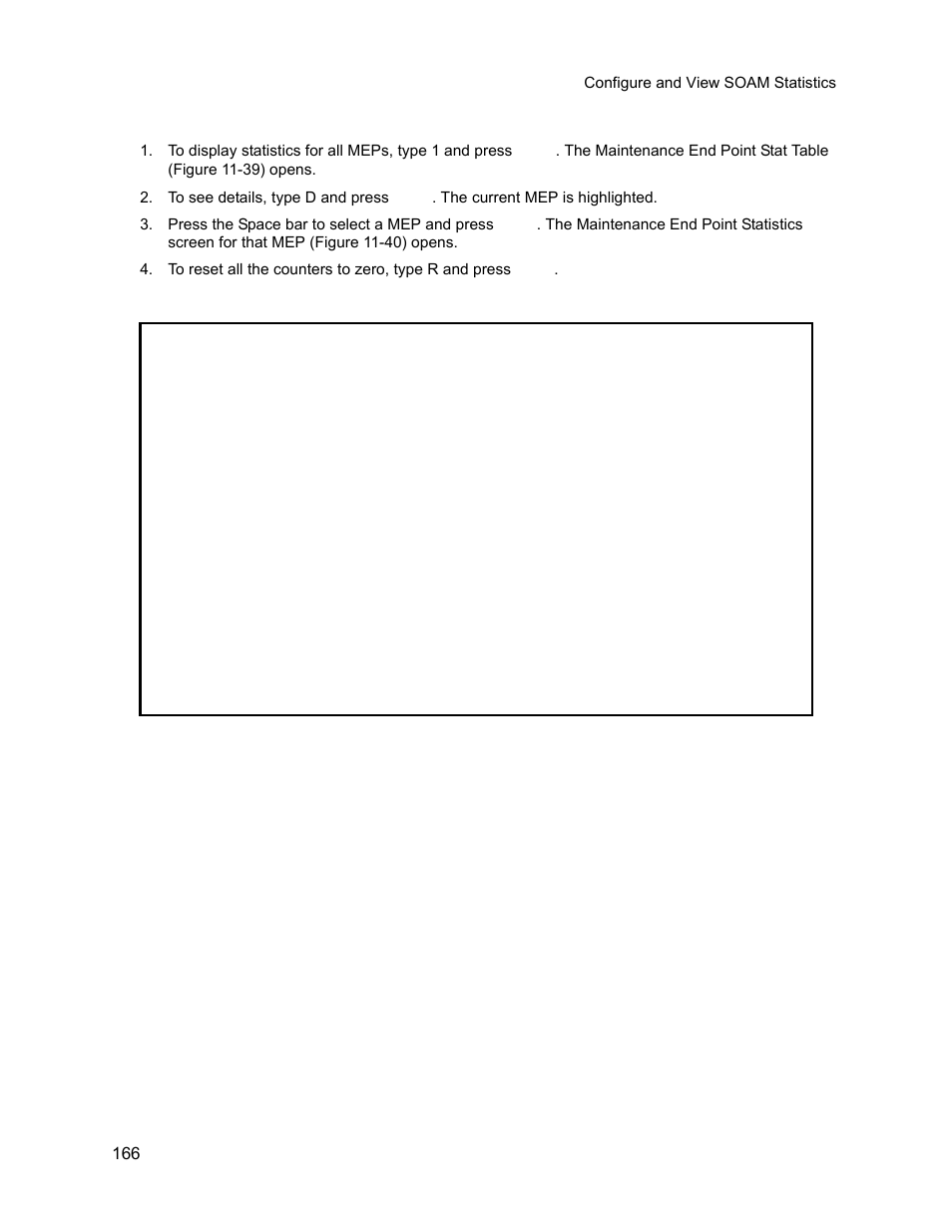 1 mep statistics, Mep statistics | CANOGA PERKINS 9145E NID Software Version 3.1 User Manual | Page 181 / 189