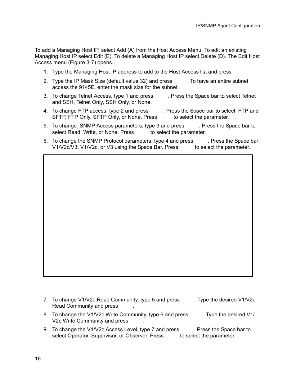 1 adding or editing a managing host ip, Adding or editing a managing host ip | CANOGA PERKINS 9145E NID Software Version 3.1 User Manual | Page 31 / 189