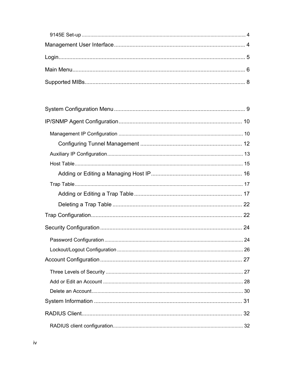 CANOGA PERKINS 9145E NID Software Version 3.1 User Manual | Page 5 / 189