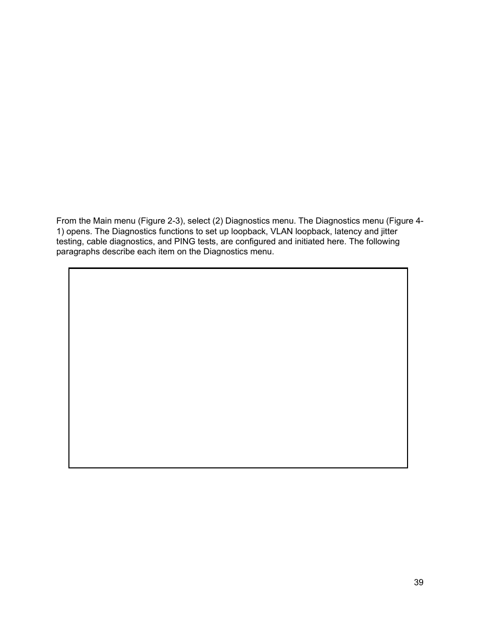 Diagnostics, 0 diagnostic functions, Chapter 4. diagnostics | Diagnostic functions, Chapter 4 diagnostics | CANOGA PERKINS 9145E NID Software Version 3.1 User Manual | Page 54 / 189