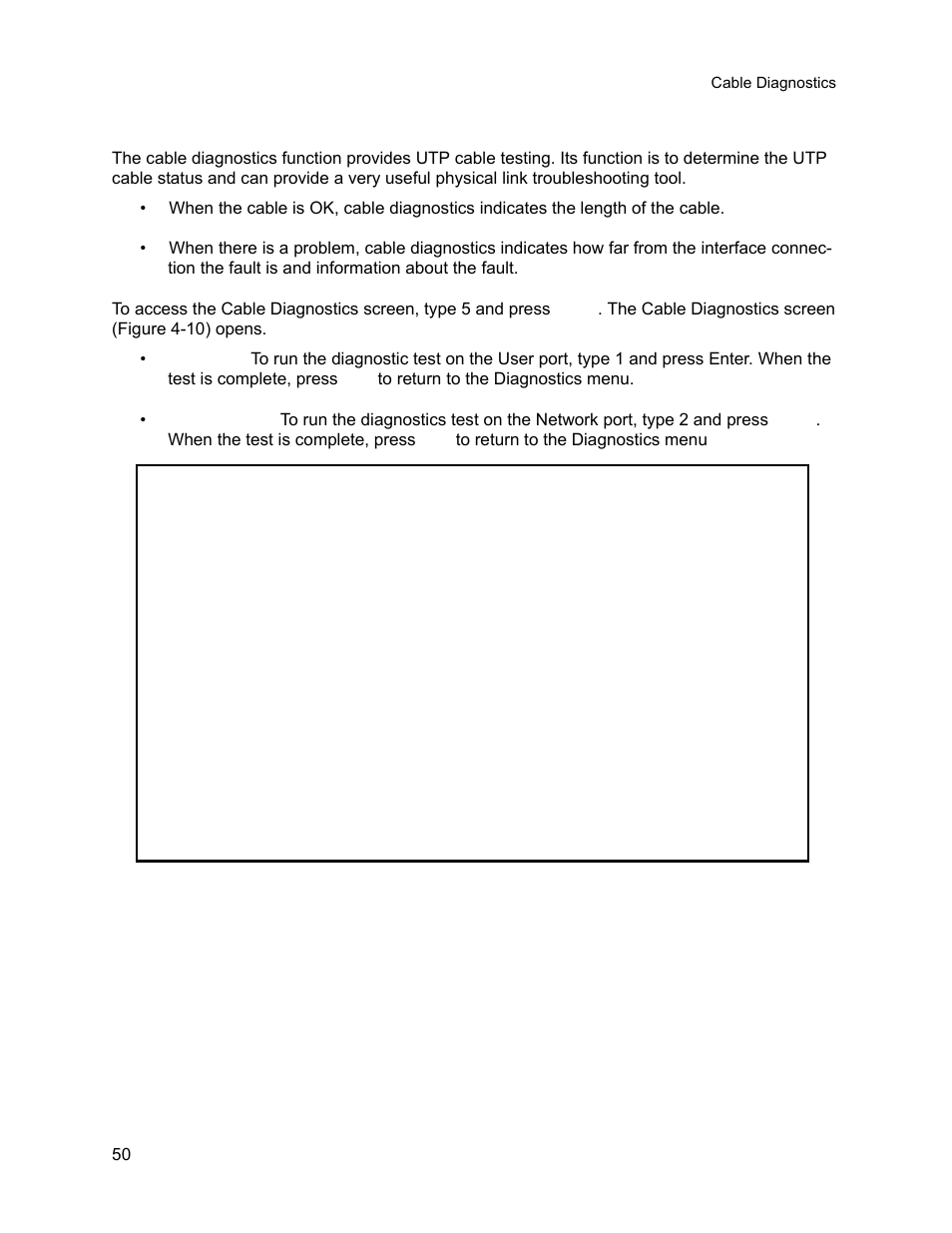 5 cable diagnostics, Cable diagnostics | CANOGA PERKINS 9145E NID Software Version 3.1 User Manual | Page 65 / 189