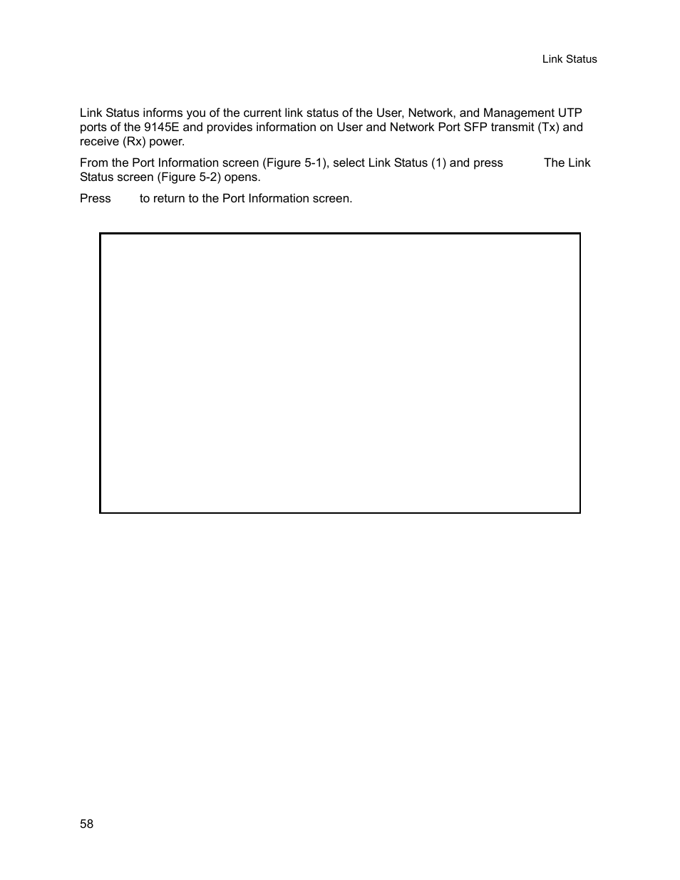 1 link status, Link status | CANOGA PERKINS 9145E NID Software Version 3.1 User Manual | Page 73 / 189