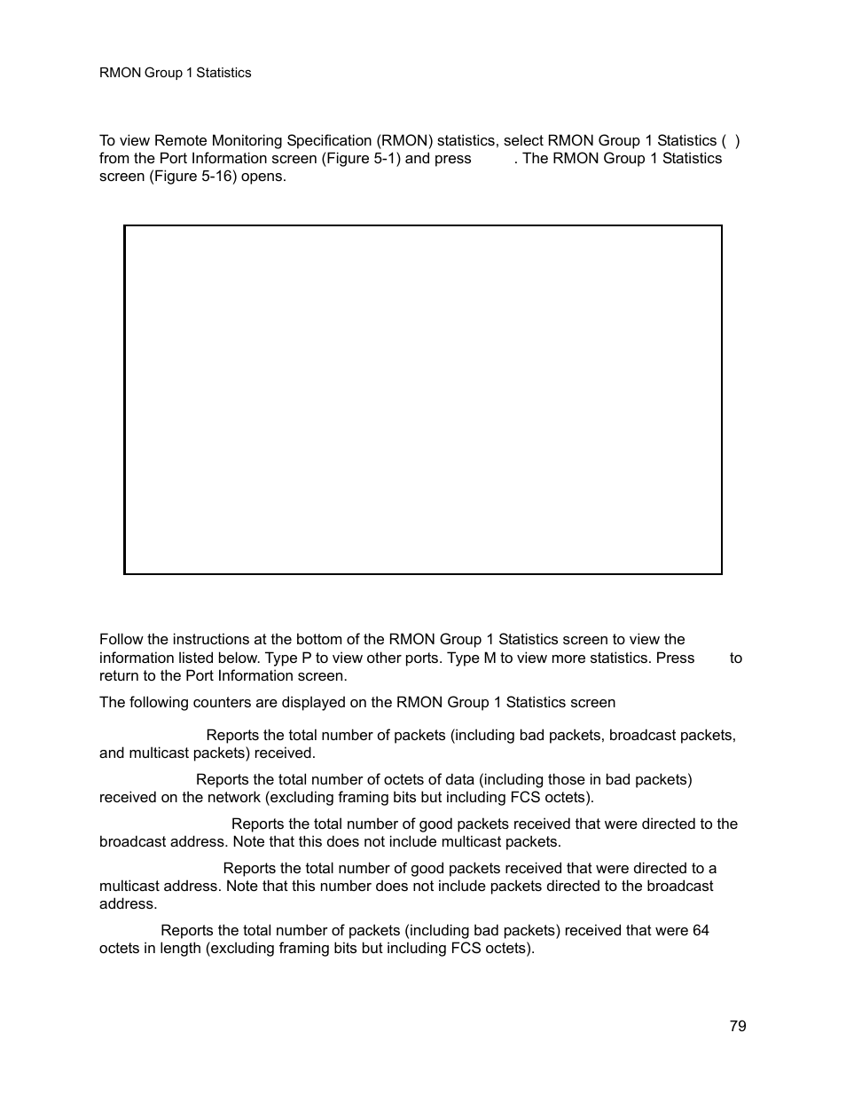 4 rmon group 1 statistics, Rmon group 1 statistics | CANOGA PERKINS 9145E NID Software Version 3.1 User Manual | Page 94 / 189