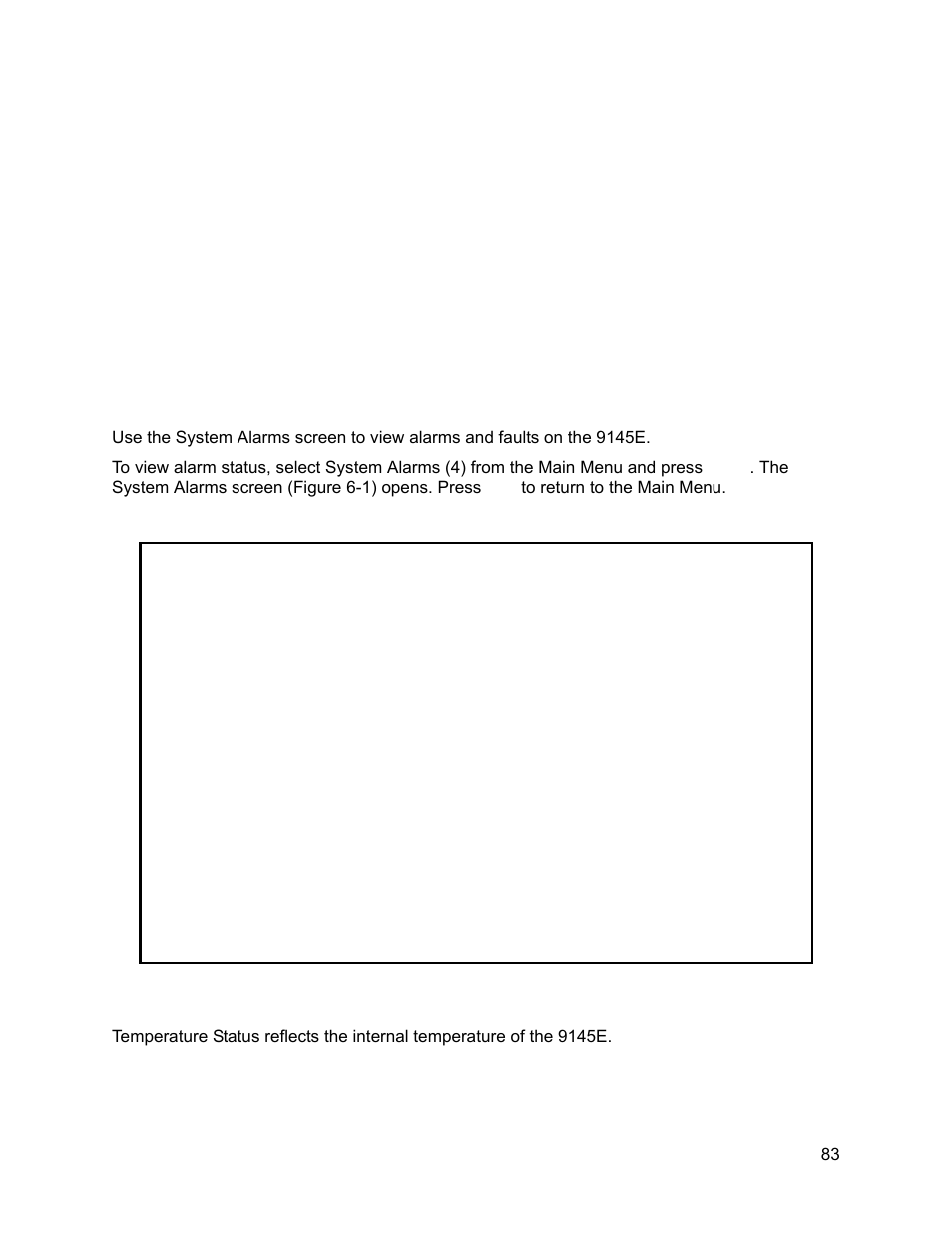 System alarms & logs, 0 system alarms, Chapter 6. system alarms & logs | System alarms, Chapter 6 system alarms & logs | CANOGA PERKINS 9145E NID Software Version 3.1 User Manual | Page 98 / 189